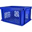 Benson Fietskrat kunststof 40 x 30 x 22 cm blauw, 26 liter voor transportrek en voordrager