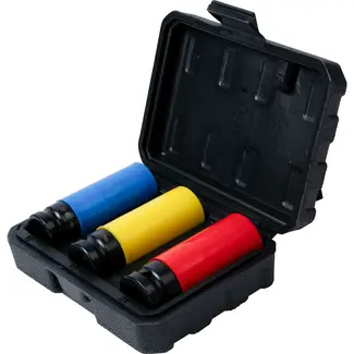 Benson Slagmoerdoppenset 3-delig - 3-delig - voor bouw en montage - voor montage en reparatie - met duidelijke specificaties