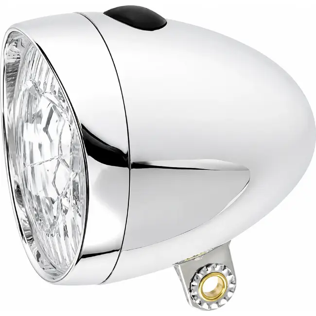 Ikzilight Retro koplamp - 3x LED - chroom - standlicht - waterdicht - zicht tot 800m