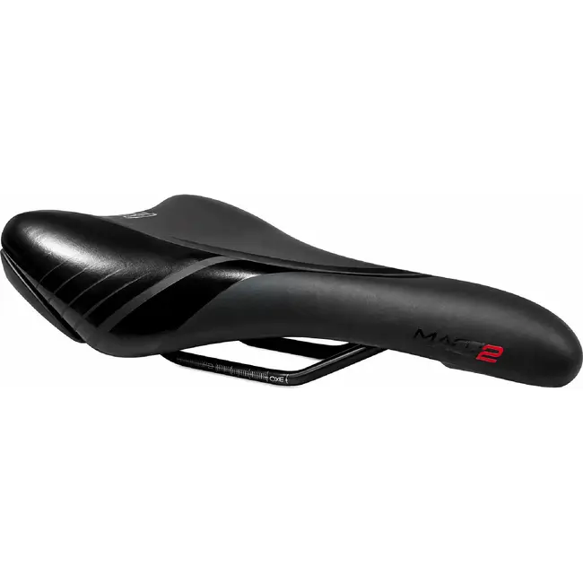Selle Royal Fietszadel zwart sportief - Mac 2 met smalle vorm voor dagelijks gebruik op een passende fiets