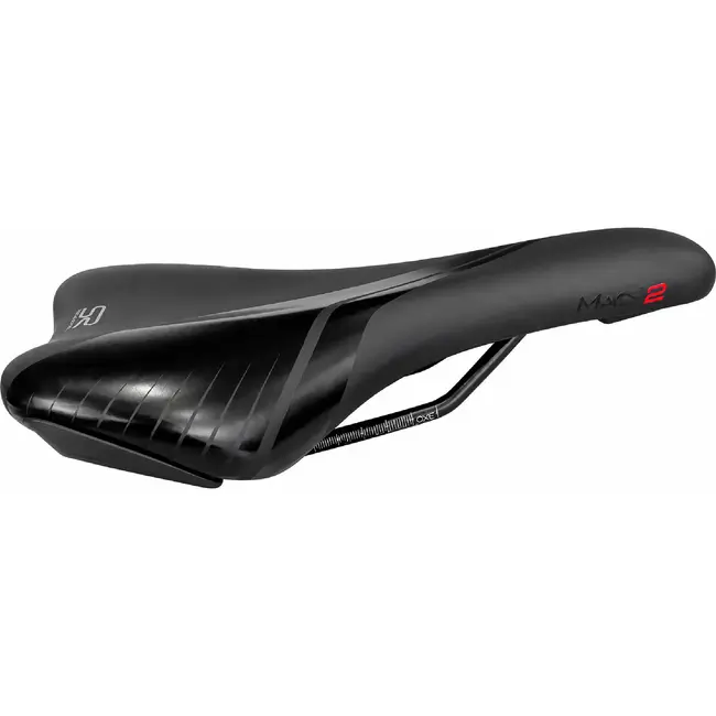 Selle Royal Fietszadel zwart sportief - Mac 2 met smalle vorm voor dagelijks gebruik op een passende fiets