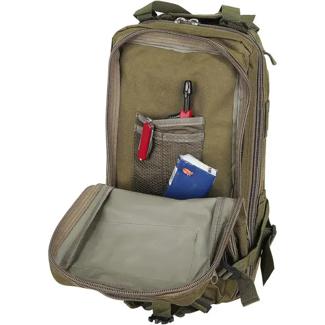 Trizand Kleine Groene Militaire Rugzak 26L: Ideaal voor Avonturiers