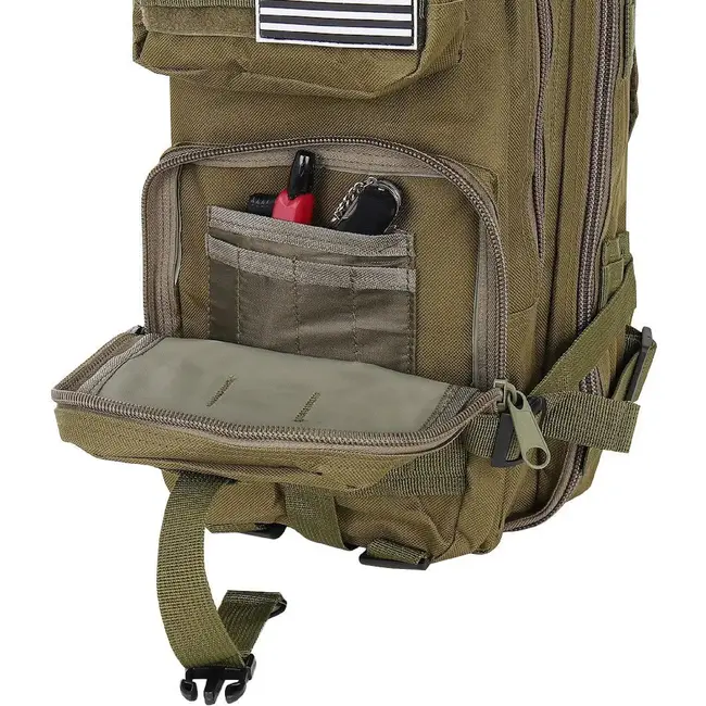 Trizand Kleine Groene Militaire Rugzak 26L: Ideaal voor Avonturiers