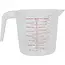 Benson Transparante maatbeker - 1000 ml - plastic - stevige handgreep - vaatwasserbestendig