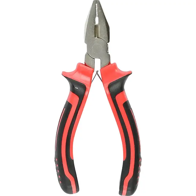 Benson Mini combinatietang - staal - 120 mm - rood/zwart - multifunctioneel