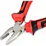 Benson Mini combinatietang - staal - 120 mm - rood/zwart - multifunctioneel