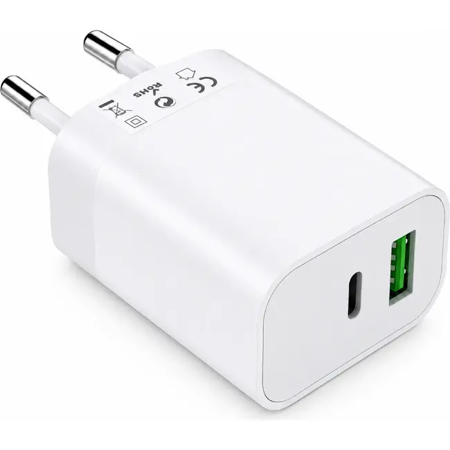 Benson Compacte 20W lader - USB-A & USB-C - Snelle en veilige oplading - Geschikt voor reizen