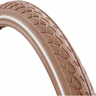 Deli tire Buitenband 20x1.75 - Bruin met reflectie - Veiligheid in de stad