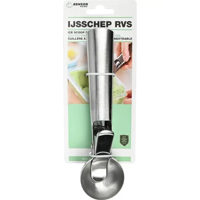 Benson IJsschep - RVS - Drukknop - 18 cm - Ø 5 cm
