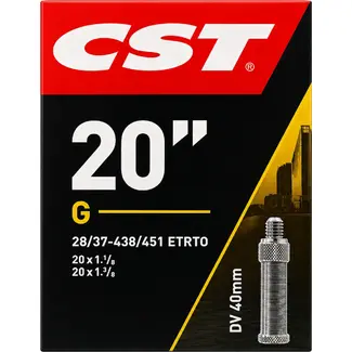CST Binnenband 20x1 3/8 - ETRTO 28/37-438/451 - Dunlop ventiel 40mm - Geschikt voor 20-inch wielen