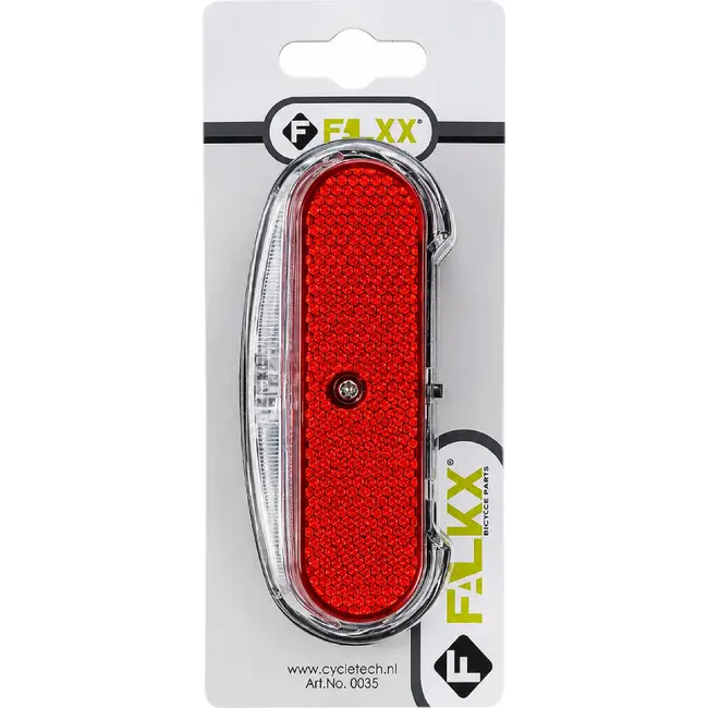 Falkx LED fietsachterlicht - compact ontwerp - waterbestendig - 50-80mm montage - incl. batterijen