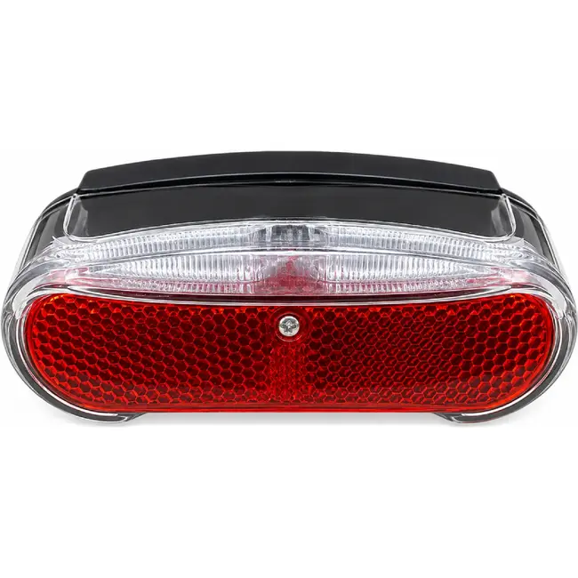 Falkx LED fietsachterlicht - compact ontwerp - waterbestendig - 50-80mm montage - incl. batterijen