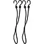 Benson Elastische bagagespin - 100 cm - Zwart - 2 stuks - sterke haken