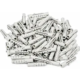 Benson Nylon pluggen - 5 mm x 25 mm - 100 stuks - stevige bevestiging - veelzijdig gebruik
