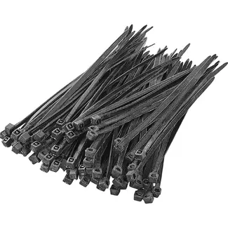 ProPlus Kabelbinders - 100 stuks - 100 x 2,5 mm - Zwart - Hoge treksterkte - Weerbestendig
