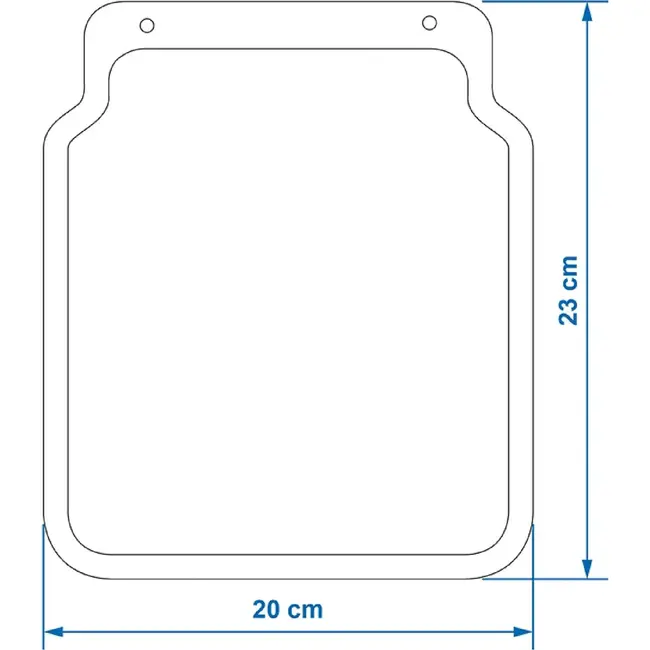 ProPlus Universele rubber spatlap - flexibel - 23 x 20 cm - zwart