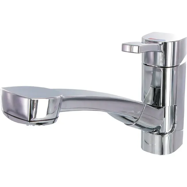 Eengreepsmengkraan Capri met uittrekbare douche Piccina Ø33 mm chroom
