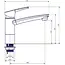 Eengreepsmengkraan Como 12V Ø33 mm chroom uitloop 145 mm