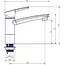 Eengreepsmengkraan Como 12V Ø33 mm chroom uitloop 165 mm