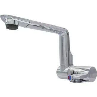 Comet Eengreepsmengkraan Arona 12V Ø27 mm chroom uitloop 160 mm