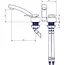 Eengreepsmengkraan Florenz Kompakt 12V Ø33 mm chroom