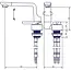 Eengreepsmengkraan Florenz Arona Kompakt 12V Ø33 mm chroom