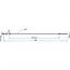 ProPlus Remkabel 1630/1820 mm snelmontage Ø22 mm geschikt voor Knott