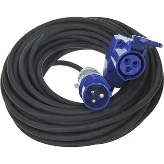 ProPlus Verlengkabel - 20 meter - Haakse contrastekker - Schuko stopcontact - 3 x 1.5 mm²