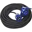 ProPlus Verlengkabel - 20 meter - Haakse contrastekker - Schuko stopcontact - 3 x 1.5 mm²