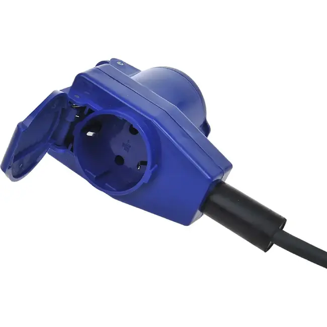 ProPlus Verlengkabel - 20 meter - Haakse contrastekker - Schuko stopcontact - 3 x 1.5 mm²