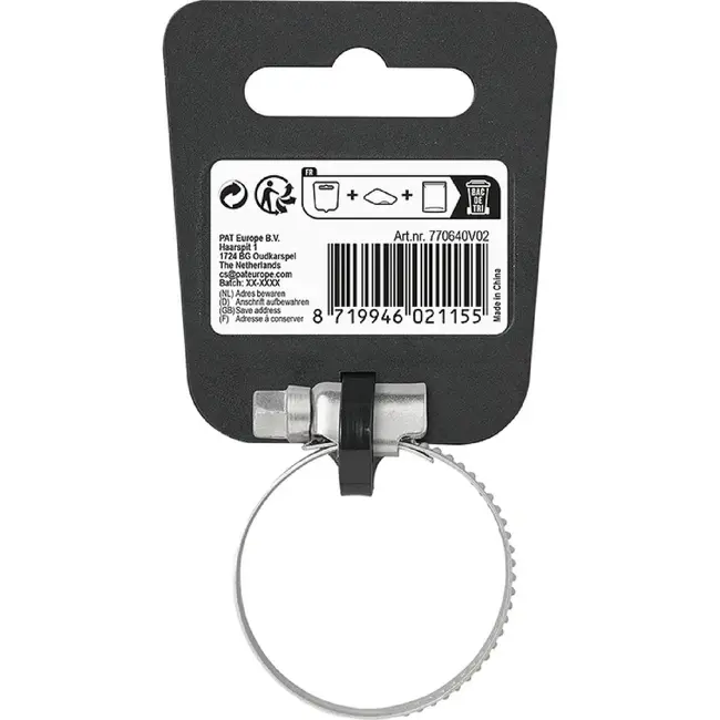 Proplus slangklem 23-35 mm van RVS AISI 316 A4 marinekwaliteit voor caravan, trailer, boot en industrie