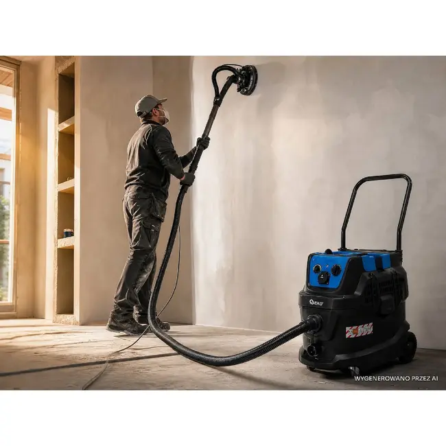 GEKO Industriële stofzuiger 1600 W met 40 l tank, HEPA-filter en automatische filterreiniging