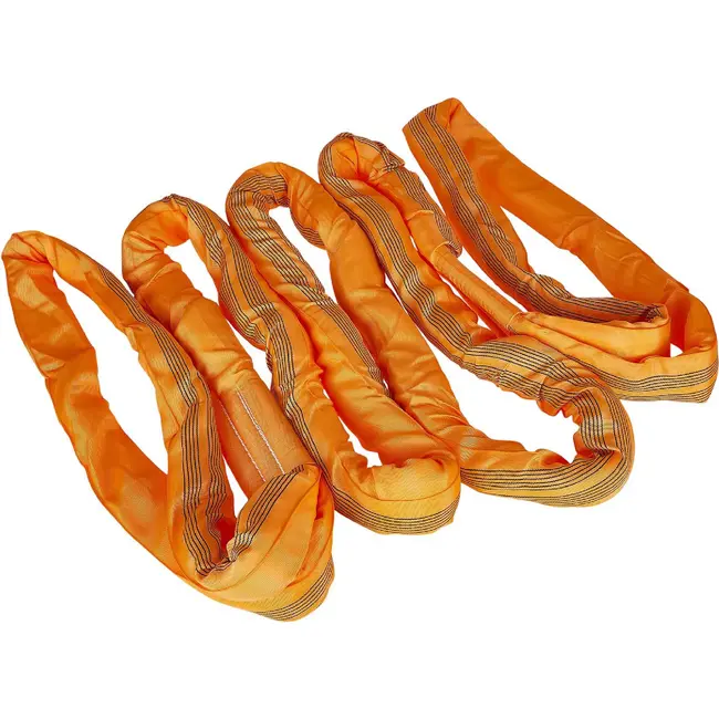 GEKO Sleepkabel 6 m van polyester met MBS 70 T en 100 mm breedte voor zware landbouwmachines