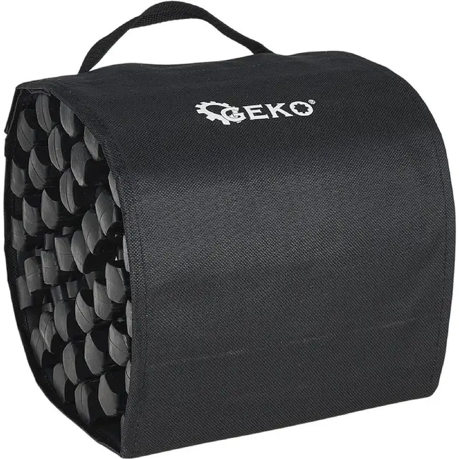 GEKO Tractiemat auto 150 x 22 cm van TPR met stalen kabel en handige opbergtas voor terrein