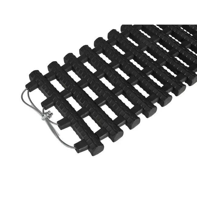 GEKO Tractiemat auto 150 x 22 cm van TPR met stalen kabel en handige opbergtas voor terrein