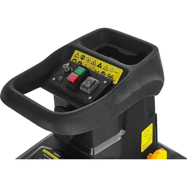 GEKO Stille tuinhakselaar 2800 W met freesmechanisme, 45 mm takcapaciteit en 60 l opvangbak