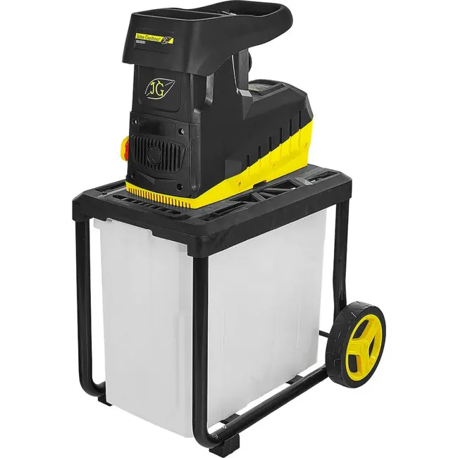 GEKO Stille tuinhakselaar 2800 W met freesmechanisme, 45 mm takcapaciteit en 60 l opvangbak