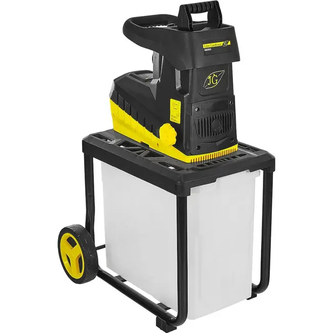 GEKO Stille tuinhakselaar 2800 W met freesmechanisme, 45 mm takcapaciteit en 60 l opvangbak