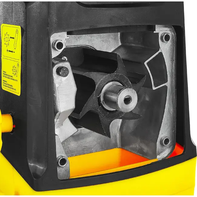 GEKO Stille tuinhakselaar 2800 W met freesmechanisme, 45 mm takcapaciteit en opvangzak van 50 l