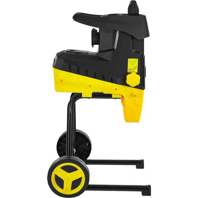 GEKO Stille tuinhakselaar 2800 W met freesmechanisme, 45 mm takcapaciteit en opvangzak van 50 l