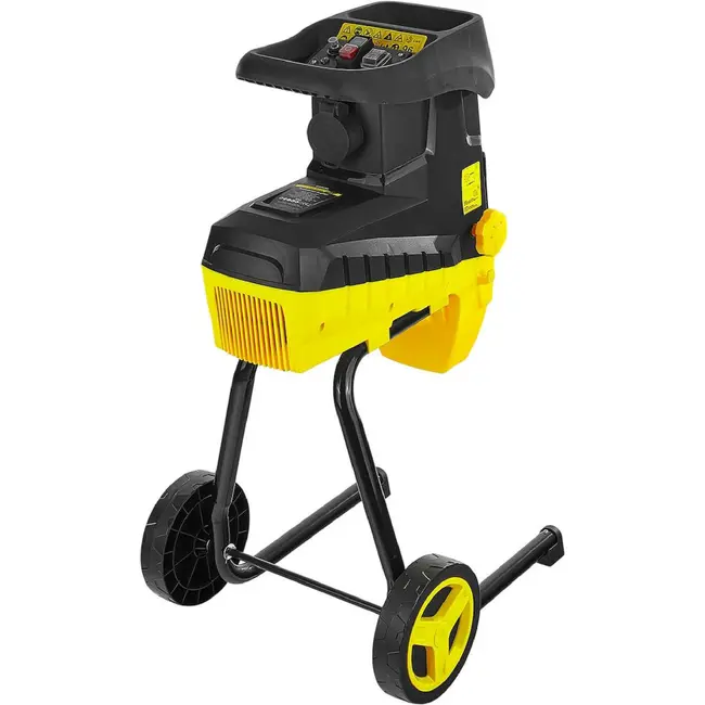 GEKO Stille tuinhakselaar 2800 W met freesmechanisme, 45 mm takcapaciteit en opvangzak van 50 l