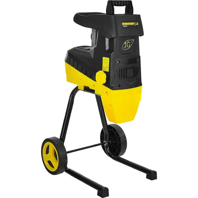GEKO Stille tuinhakselaar 2800 W met freesmechanisme, 45 mm takcapaciteit en opvangzak van 50 l