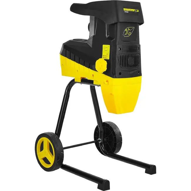 GEKO Stille tuinhakselaar 2800 W met freesmechanisme, 45 mm takcapaciteit en opvangzak van 50 l