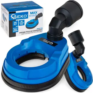 GEKO Stofafzuiging voor boren tot 90 mm met 26-39 mm aansluiting en draaibare 360 graden koppeling