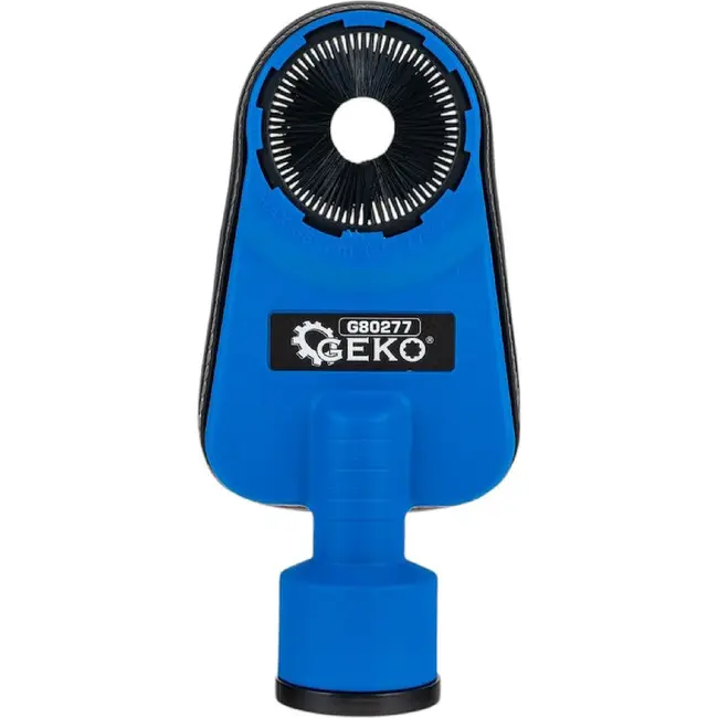 GEKO Stofafzuiging voor boren tot 70 mm met 26-39 mm aansluiting en borstelafdichting rondom