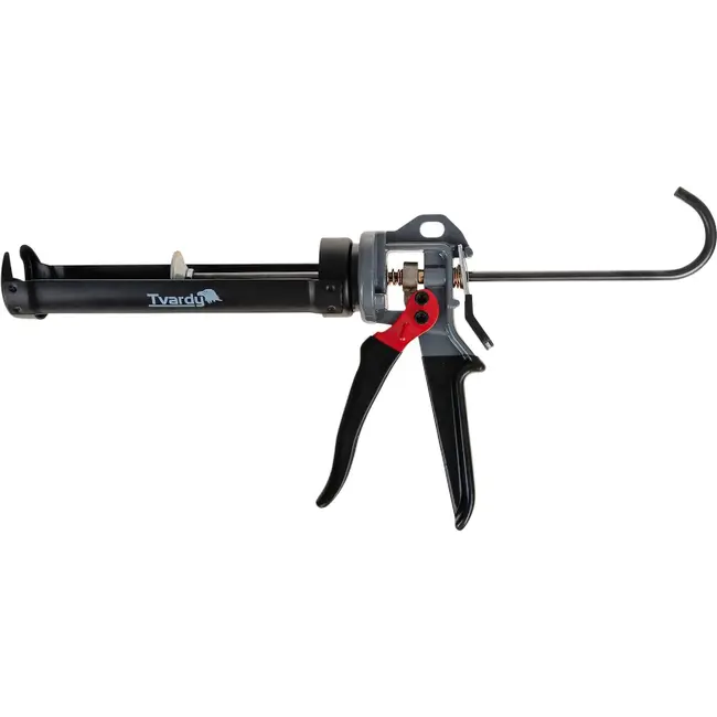 Tvardy Heavy duty kitpistool 300 ml met 4000 N drukkracht en metalen open frame voor montagewerk