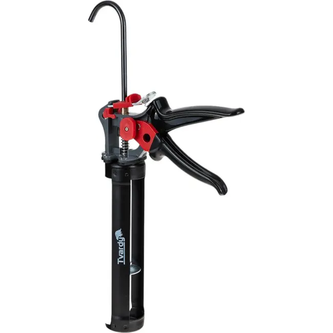 Tvardy Kitpistool 310 ml met 4000 N drukkracht, anti-drupfunctie en draaibare kokerhouder 225 mm