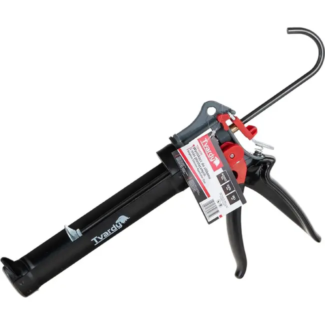 Tvardy Kitpistool 310 ml met 4000 N drukkracht, anti-drupfunctie en draaibare kokerhouder 225 mm