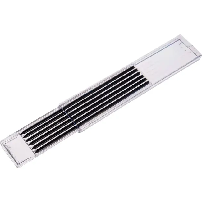 GEKO Refills voor een timmermanspotlood 2,8 mm x 120 mm - displaydoos met 12 sets van 6 stuks