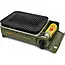 TIROSS Draagbaar gasfornuis met grillplaat 1,78 kW, piezo-ontsteking en vetopvang voor camping TS-268